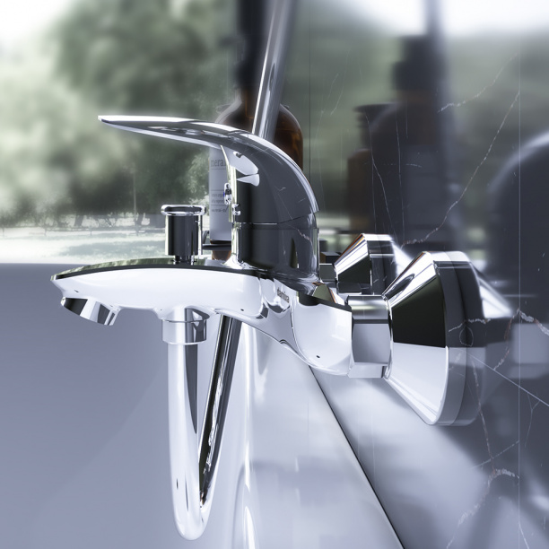 Смеситель для ванны RedBlu Palace Bit от магазина ЛесКонПром.ру