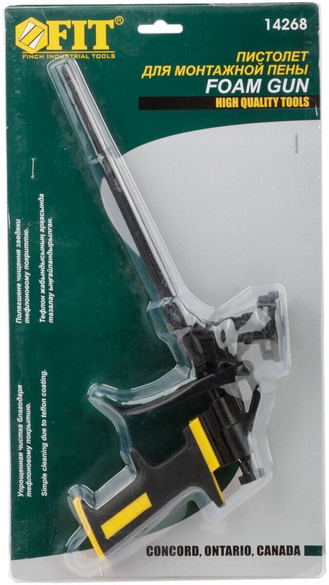 Пистолет для монтажной пены FIT 14268 тефлоновое покрытие от магазина ЛесКонПром.ру