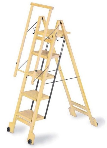 Стул-Стремянка Biblio-5 Beech (Бук) Aris от магазина ЛесКонПром.ру