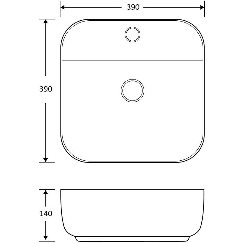 Раковина-чаша Mira 39 MR-3914 Белая от магазина ЛесКонПром.ру