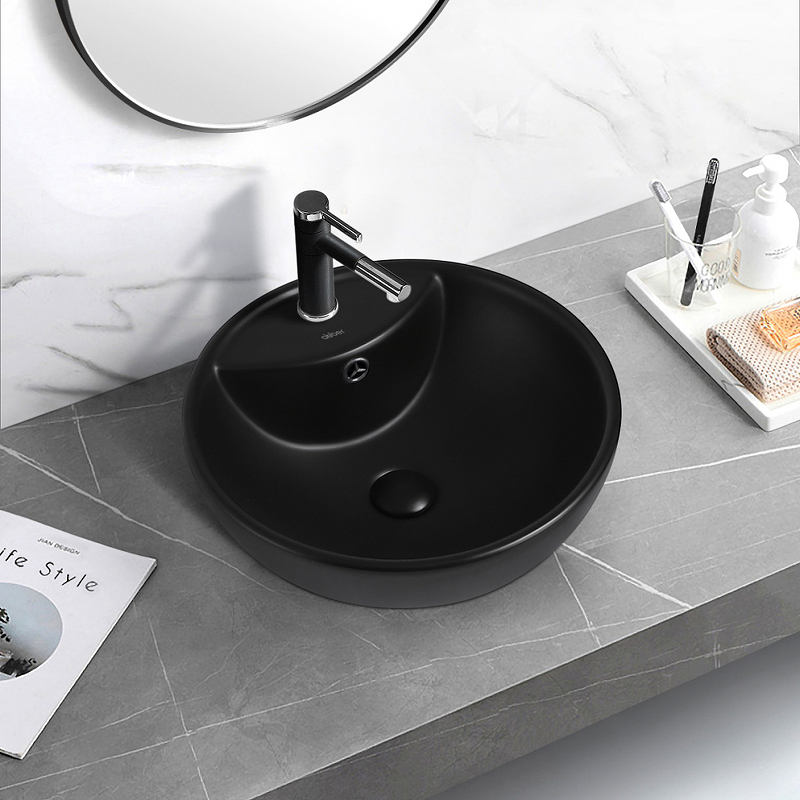 Раковина Abber Bequem 46 AC2101MB Черная матовая от магазина ЛесКонПром.ру