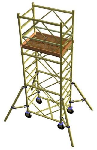 Вышка-тура стальная ULT Osnastka УЛТ-125 Профессионал, Н-3,8м (арт. УЛТ-125-3,8) от магазина ЛесКонПром.ру