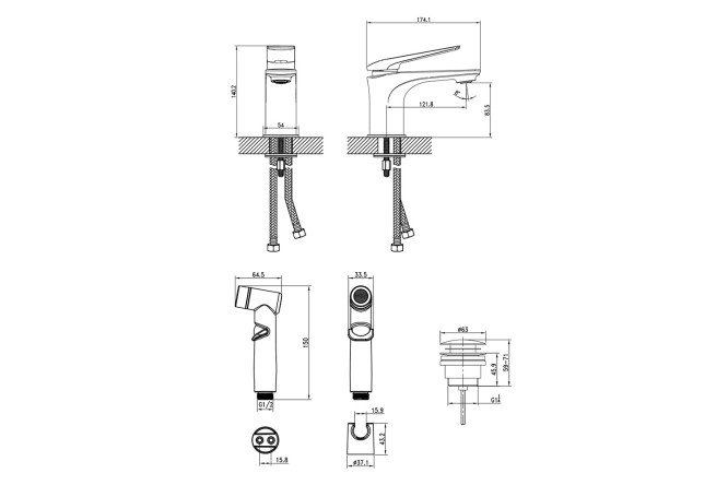 Смеситель для раковины LEMARK Allegro 80440965 от магазина ЛесКонПром.ру