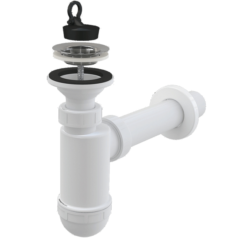 Сифон для раковины Alcaplast AG210512432 (A410) Белый от магазина ЛесКонПром.ру