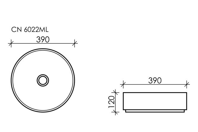 Умывальник накладной CERAMICA NOVA Element 80551241 от магазина ЛесКонПром.ру