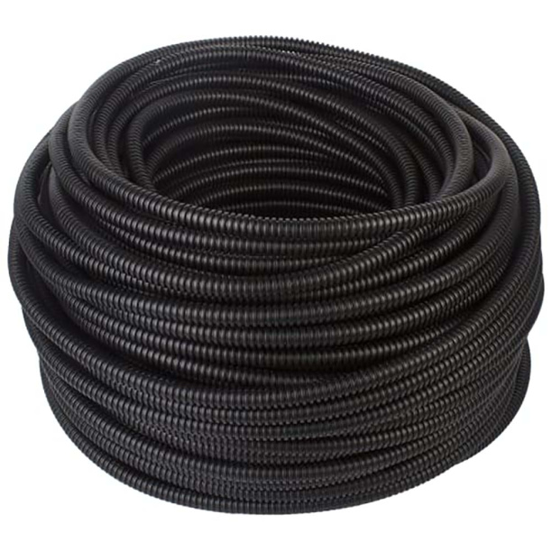 Труба гофрированная полиамид Промрукав 16 мм HF стойкая к ультрафиолету с зондом 25 м от магазина ЛесКонПром.ру