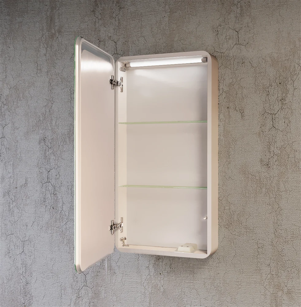 Зеркало-шкаф Raval Pure 46 с подсветкой от магазина ЛесКонПром.ру