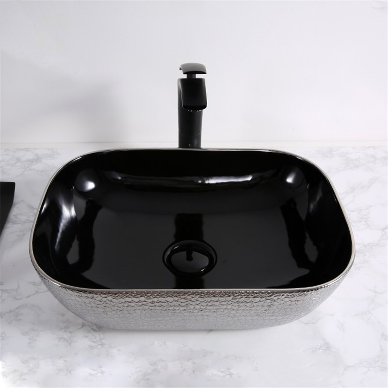 Раковина-чаша Mira 46 MR-4632BS Черная Серебро от магазина ЛесКонПром.ру