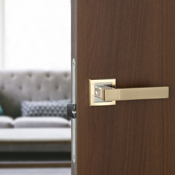 Дверные ручки Palladium Дакота матовое золото от магазина ЛесКонПром.ру