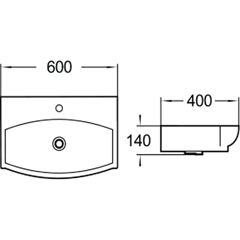 Раковина SantiLine 60 SL-2025 Белая от магазина ЛесКонПром.ру