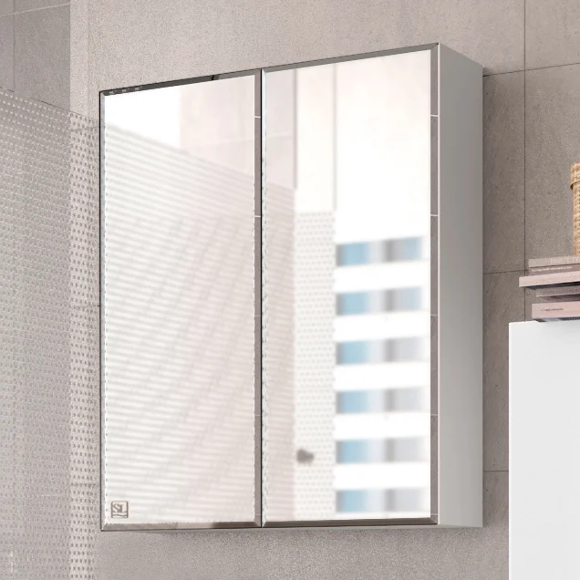 Зеркало-шкаф Style Line Амарант 60 белый от магазина ЛесКонПром.ру