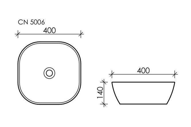 Умывальник накладной CERAMICA NOVA Element 80551271 от магазина ЛесКонПром.ру