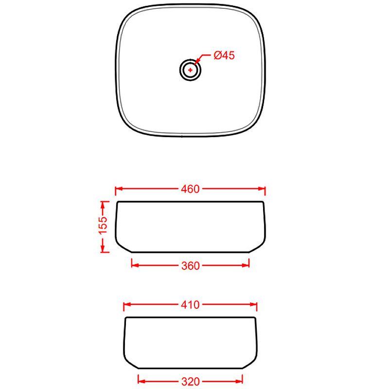 Раковина-чаша Artceram Cognac 46 COL007 01 00 Белая от магазина ЛесКонПром.ру
