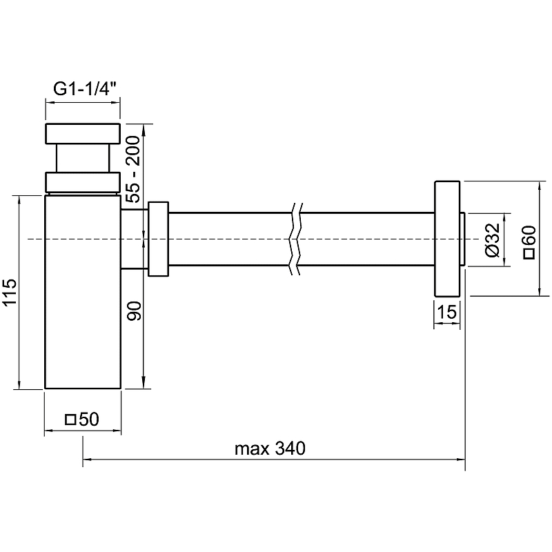 Сифон для раковины Remer 960114 Хром от магазина ЛесКонПром.ру