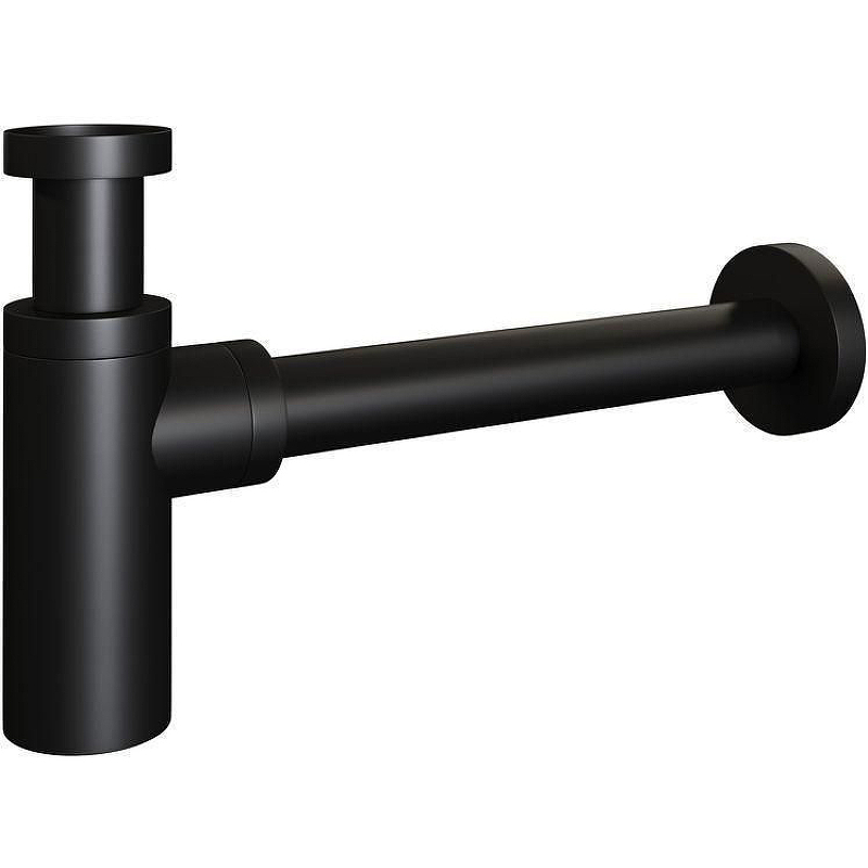 Сифон для раковины CeramaLux С-058MB Черный матовый от магазина ЛесКонПром.ру