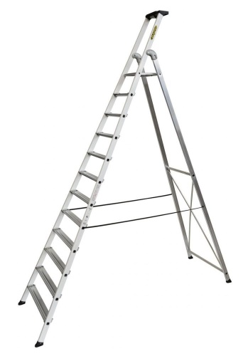 Стремянка алюминиевая лакированная профессиональная Centaure 12 ступеней EXPERT 54 (арт.429210) от магазина ЛесКонПром.ру