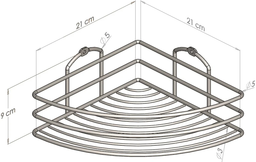 Полка Tekno-tel BK021SSS от магазина ЛесКонПром.ру