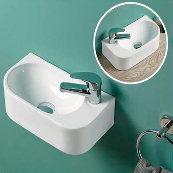 Раковина Melana 40 L MLN-78204L Белая от магазина ЛесКонПром.ру