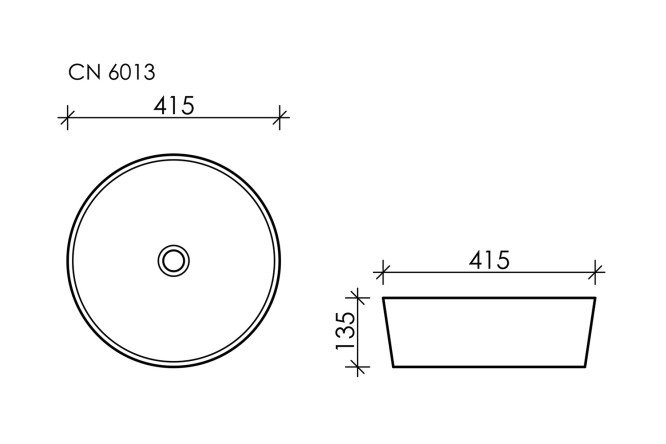 Умывальник накладной CERAMICA NOVA Element 80551275 от магазина ЛесКонПром.ру