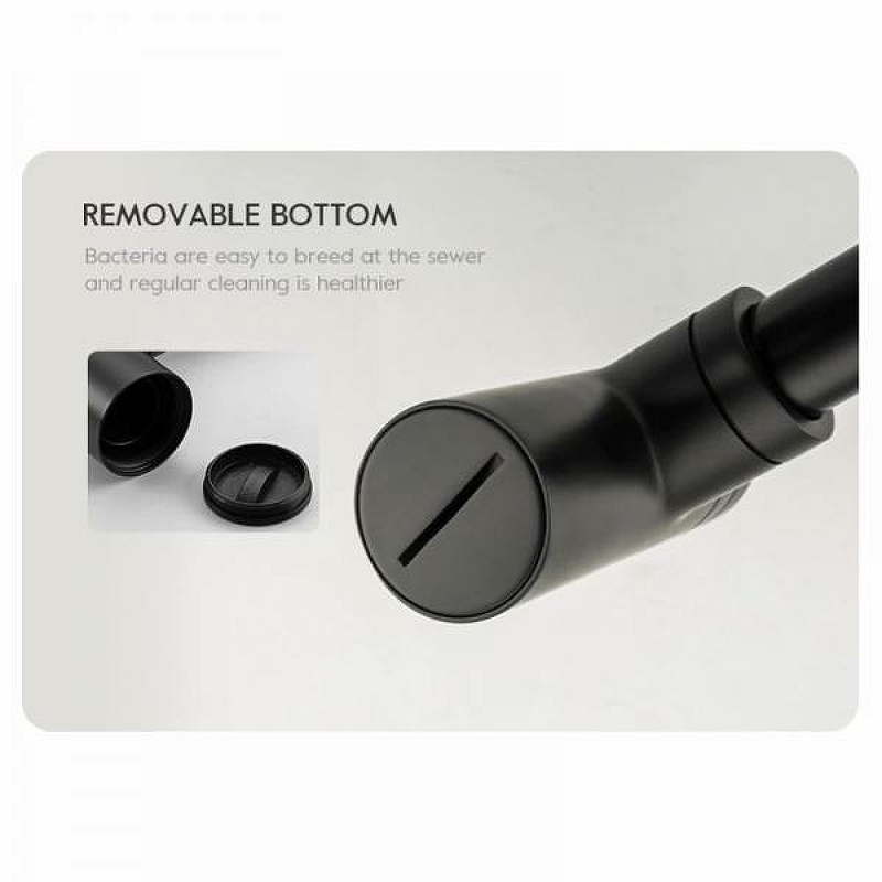 Сифон для раковины Frap F82-7 Черный матовый от магазина ЛесКонПром.ру