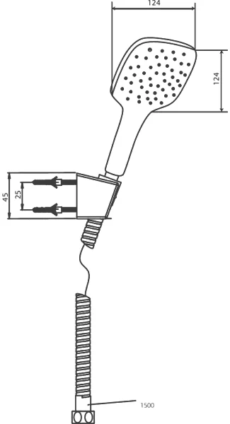 Душевой гарнитур Paini Pescara PSCR131 от магазина ЛесКонПром.ру