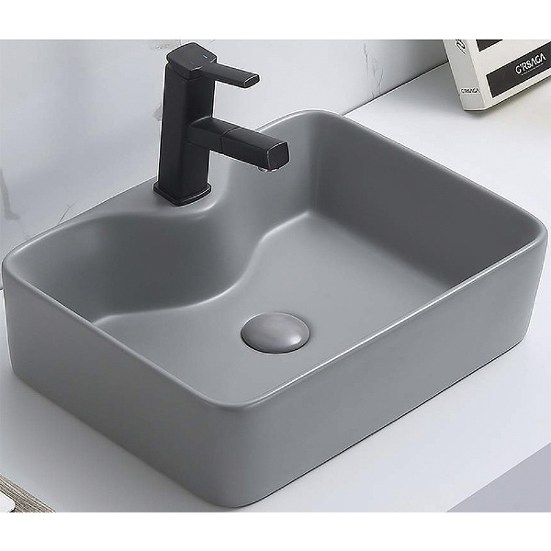 Раковина-чаша CeramaLux 48 7291MH-5 Светло-серая от магазина ЛесКонПром.ру