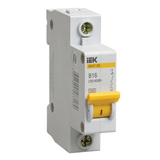 Выключатель автоматический IEK 1п 16 А В от магазина ЛесКонПром.ру