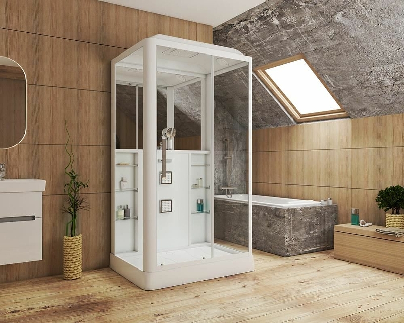 Душевая кабина Grossman 120x90 GR127R с гидромассажем от магазина ЛесКонПром.ру