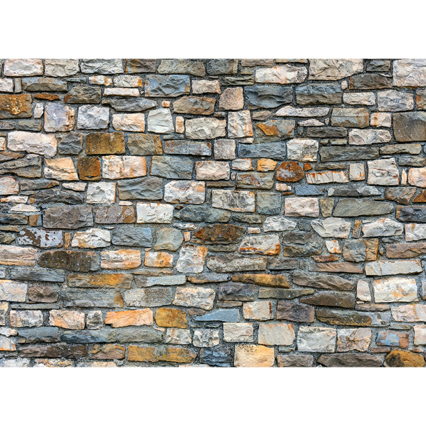 Фотообои бумажные 254х184 см Каменная стена от магазина ЛесКонПром.ру