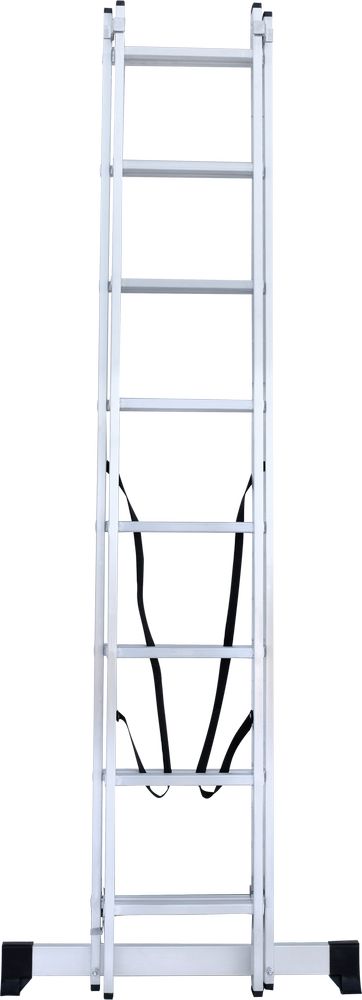 Лестница алюминиевая двухсекционная Новая Высота 2x8 арт. 1220208 от магазина ЛесКонПром.ру