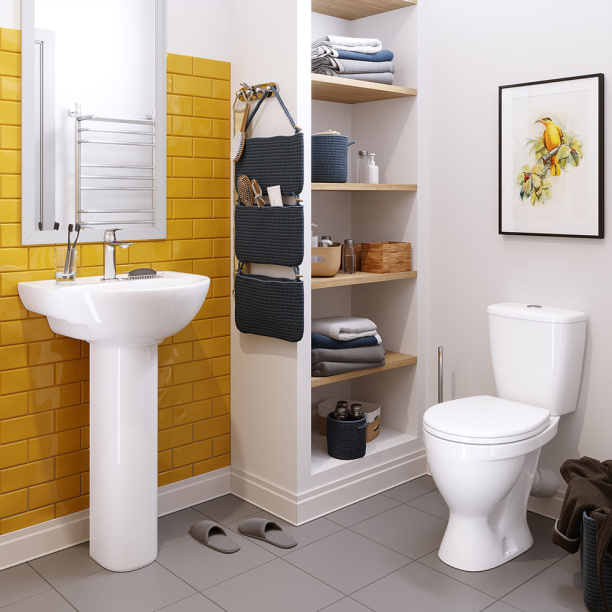 Унитаз-компакт SANITA Эталон с сиденьем от магазина ЛесКонПром.ру