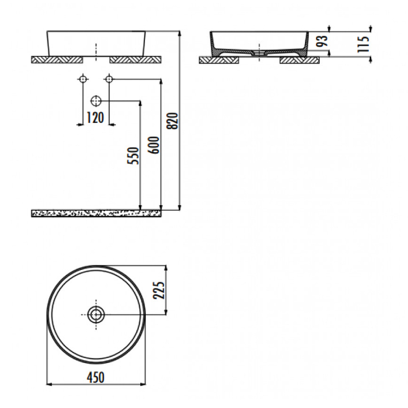 Раковина-чаша Creavit Loop 45 LP145-00CB00E-0000 Белая от магазина ЛесКонПром.ру