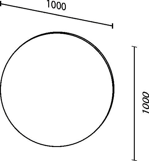 Зеркало Sanvit Сириус 100 от магазина ЛесКонПром.ру
