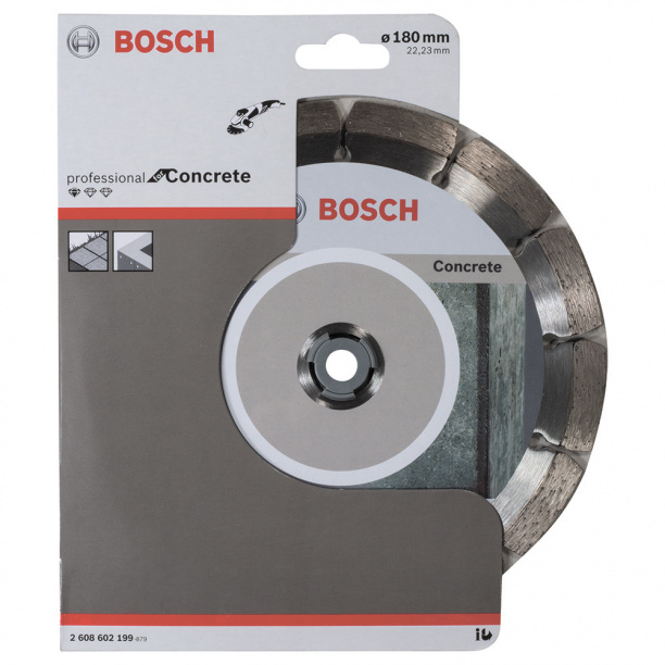 Сегментный алмазный диск по бетону BOSCH Standard for Concrete 180х2х22,23 мм от магазина ЛесКонПром.ру