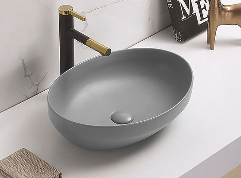 Раковина-чаша CeramaLux 50 78590MH Светло-серая матовая от магазина ЛесКонПром.ру