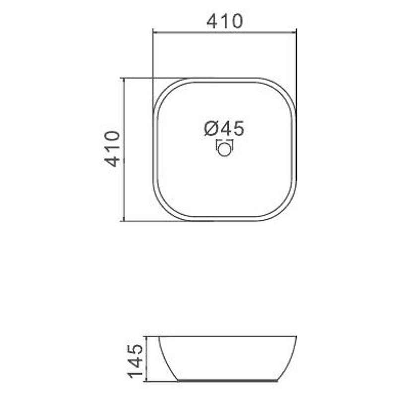Раковина-чаша Gappo 41 GT203 Белая от магазина ЛесКонПром.ру