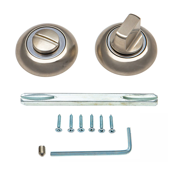 Дверные накладки с заверткой NEODECO никель от магазина ЛесКонПром.ру