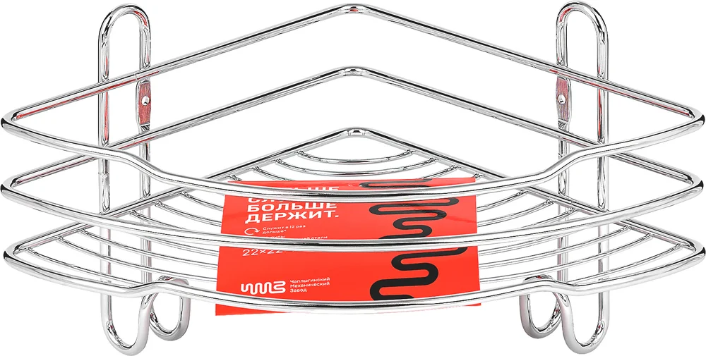 Полка ЧМЗ 501-004-01 угловая, с крючками от магазина ЛесКонПром.ру