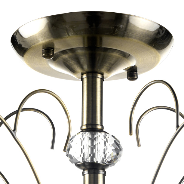 Люстра NEODECO Изабель 5х60 Вт Е27 бронза от магазина ЛесКонПром.ру