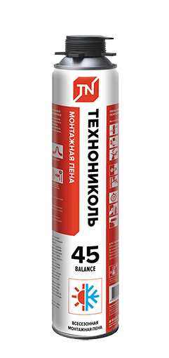 Пена монтажная профессиональная ТЕХНОНИКОЛЬ 45 BALANCE всесезонная от магазина ЛесКонПром.ру