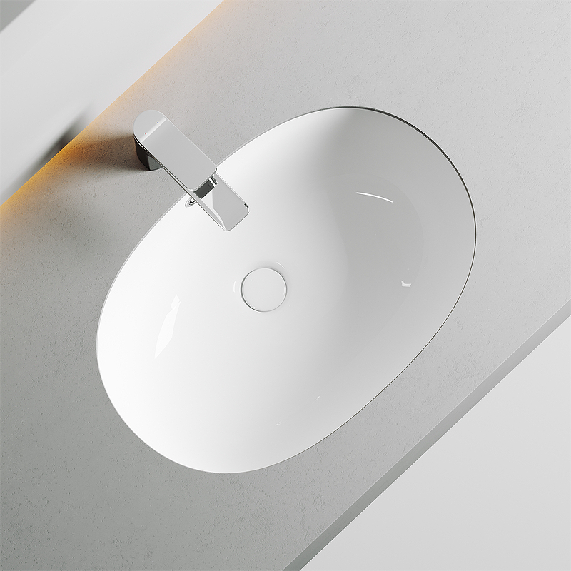 Раковина Ceramica Nova Element 57 CN6044 Белая от магазина ЛесКонПром.ру