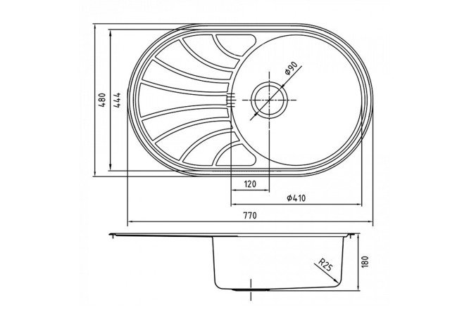 Мойка врезная IDDIS Suno 80550570 от магазина ЛесКонПром.ру
