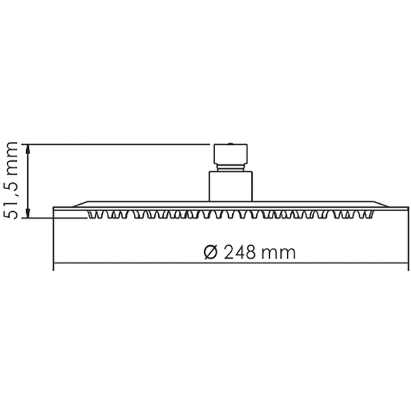 Верхний душ WasserKRAFT A121 Нержавеющая сталь от магазина ЛесКонПром.ру
