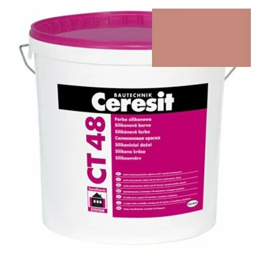 Краска силиконовая фасадная Ceresit CT 48 15 л Texas 5 от магазина ЛесКонПром.ру