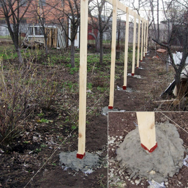 Столб деревянный KDI 250х7х7 см Lavrussia от магазина ЛесКонПром.ру