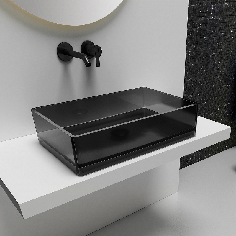 Раковина-чаша Abber Kristall 60 AT2803Onyx Черная от магазина ЛесКонПром.ру