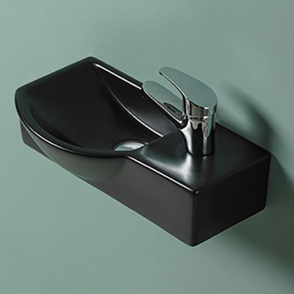 Раковина CeramaLux 40 7947ALMB Черная от магазина ЛесКонПром.ру