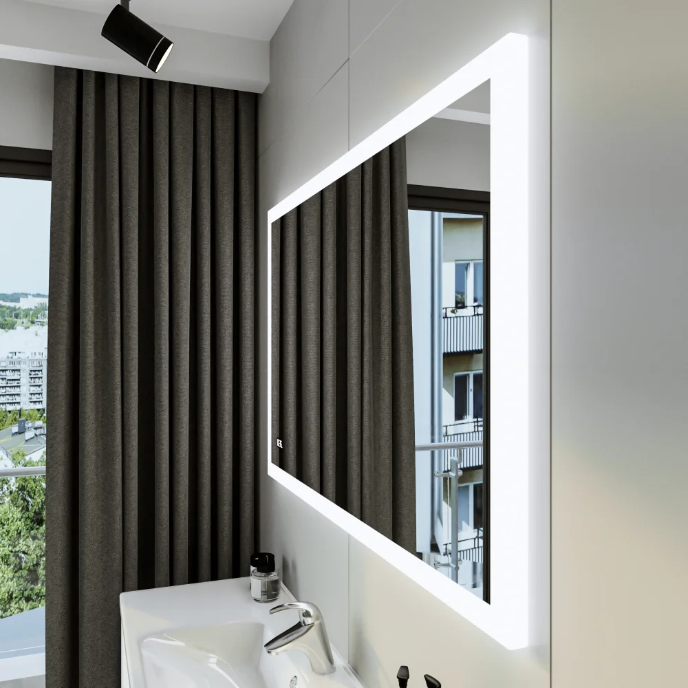 Зеркало Бриклаер Вега 125 с подсветкой от магазина ЛесКонПром.ру