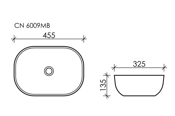 Умывальник накладной CERAMICA NOVA Element 80551198 от магазина ЛесКонПром.ру