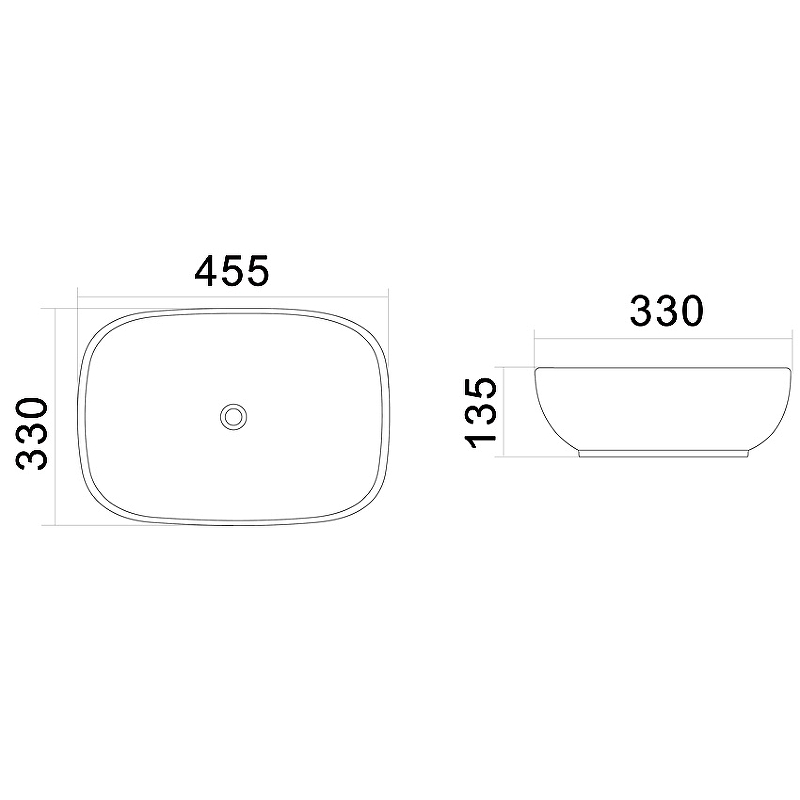 Раковина-чаша AM.PM Universal 45 C8FC0X045GWRE Белая от магазина ЛесКонПром.ру
